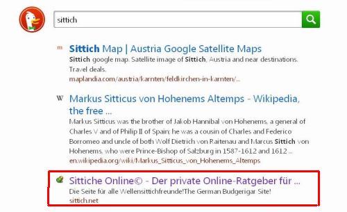 sittich at DuckDuckGo sittich at DuckDuckGo