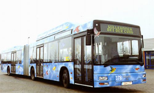 Niederflur-Gelenkbus MAN NG 313 CNG